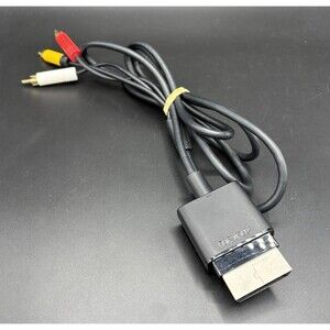 Genuine Microsoft Xbox 360 Composite Video A/V Cable X821376-002 X821376-001